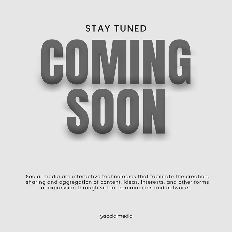 PSD coming soon instagram post template psd design social media template post typography
