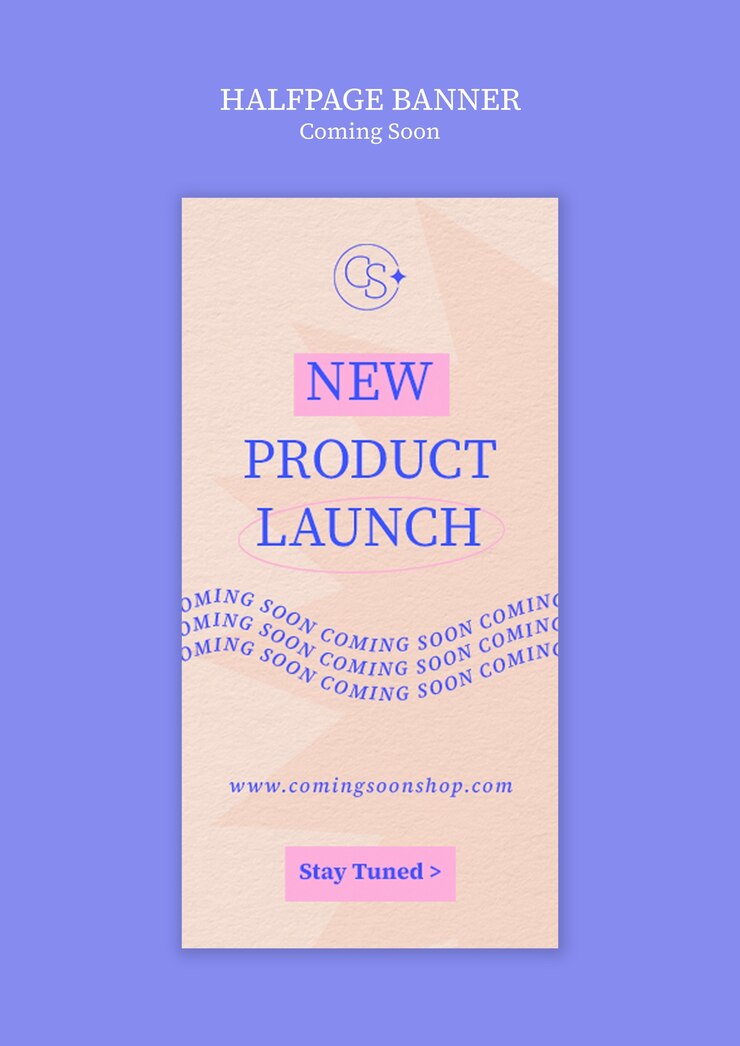 PSD coming soon sign template