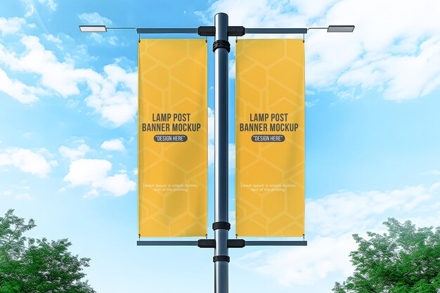 PSD commercial billboard mockup display outdoor