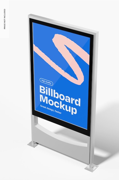 PSD commercial billboard mockup perspective