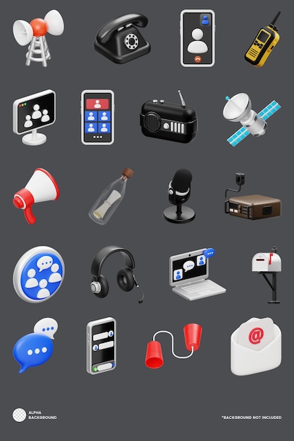 Communication 3D Icon