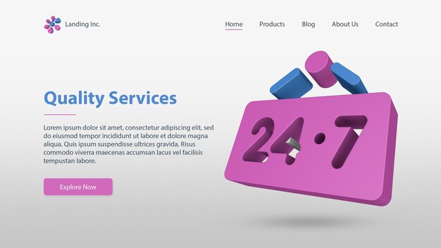 Communication Landing Page