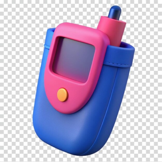 Compact 3D Render of a RetroStyle Device with Screen
