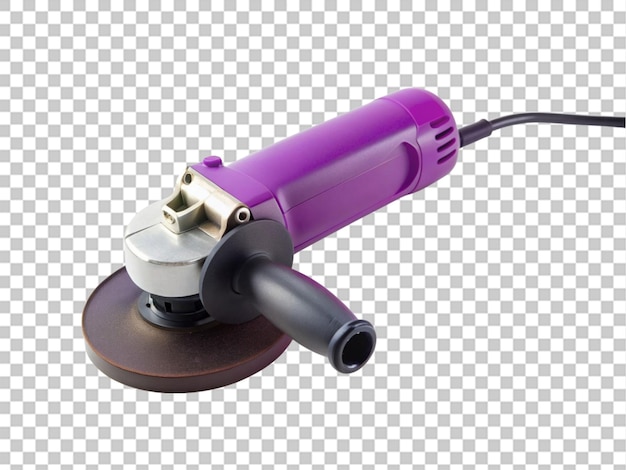 PSD compact angle grinder isolated on transparent background