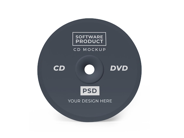 PSD compact disc cd 3d mockup-ontwerp
