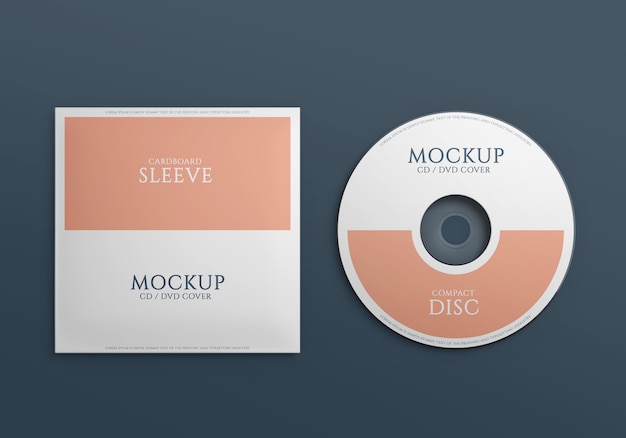 Mockup di compact disc