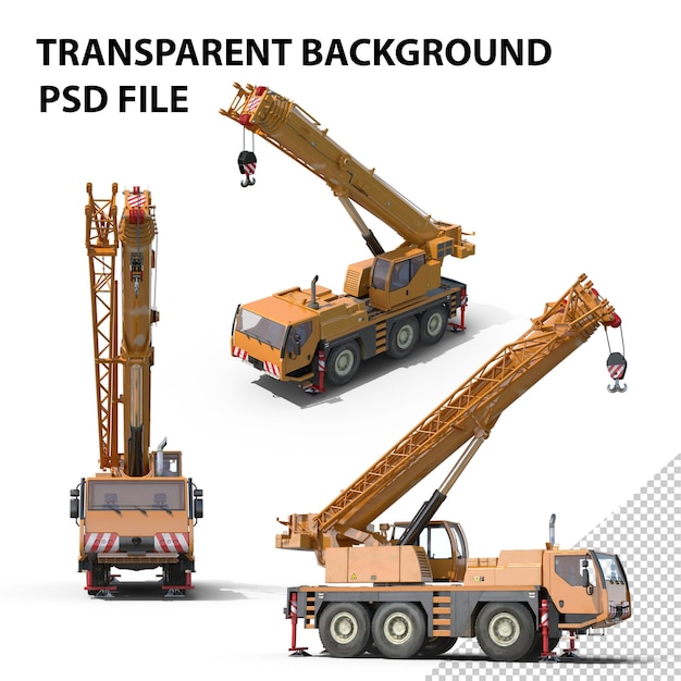 Compact mobile crane png