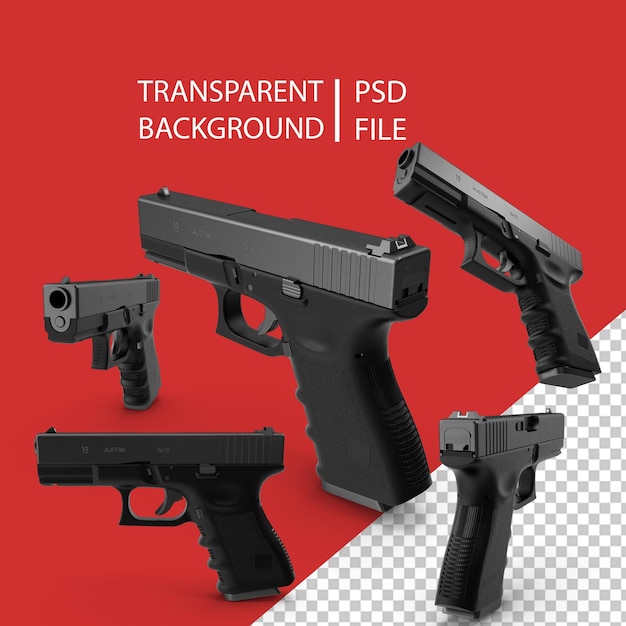 PSD compact pistol png