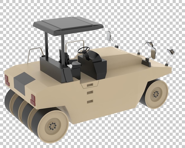 compactor on transparent background 3d rendering illustration