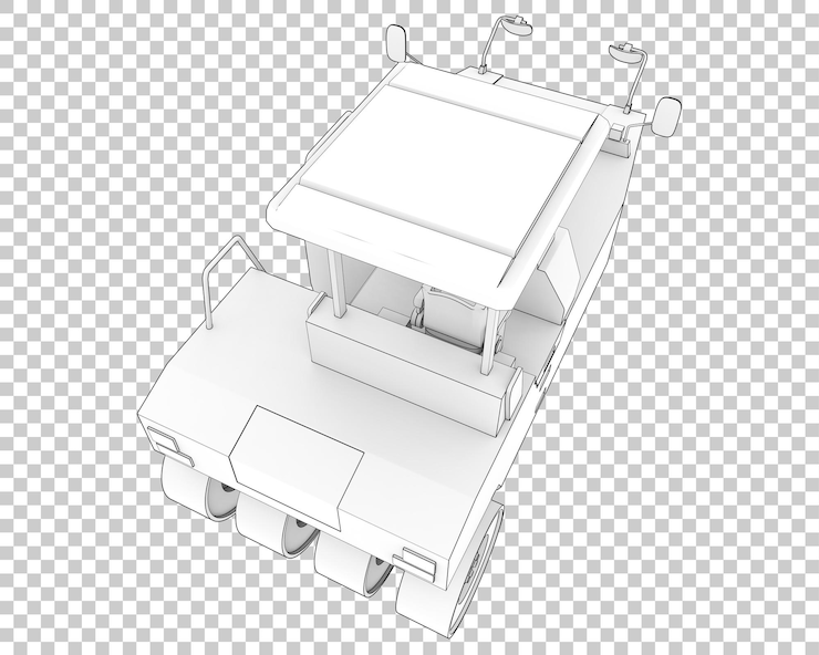 PSD compactor on transparent background 3d rendering illustration