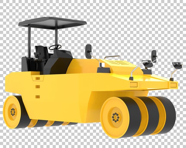 Compactor on transparent background 3d rendering illustration