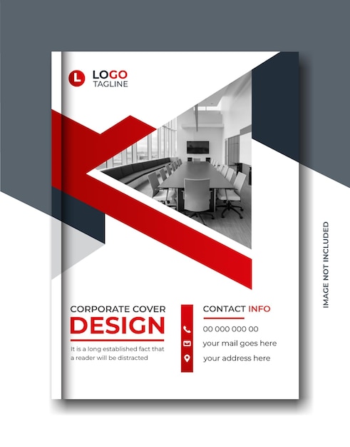 Company brochure template Annual report book cover corporate geometric brochure design template