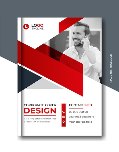 PSD company brochure template annual report book cover corporate geometric brochure design template