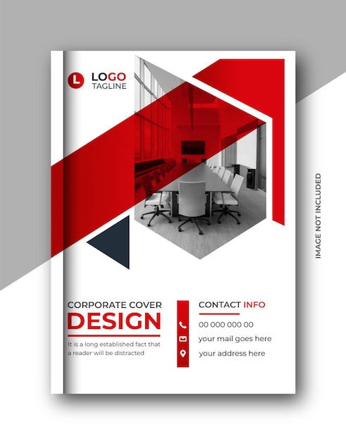 Company brochure template Annual report book cover corporate geometric brochure design template