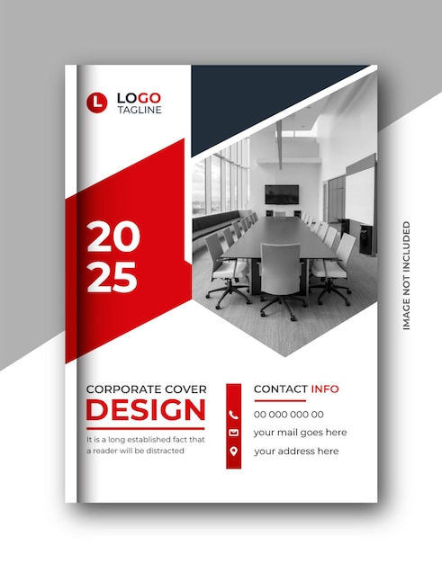 Company brochure template annual report book cover corporate geometric brochure design template