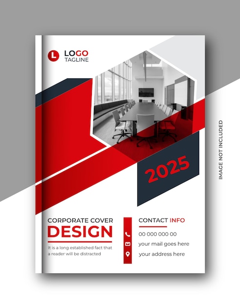 Company brochure template annual report book cover corporate geometric brochure design template