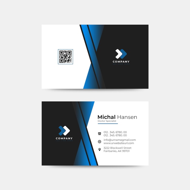 PSD company business card professional design psd template created for only freepik