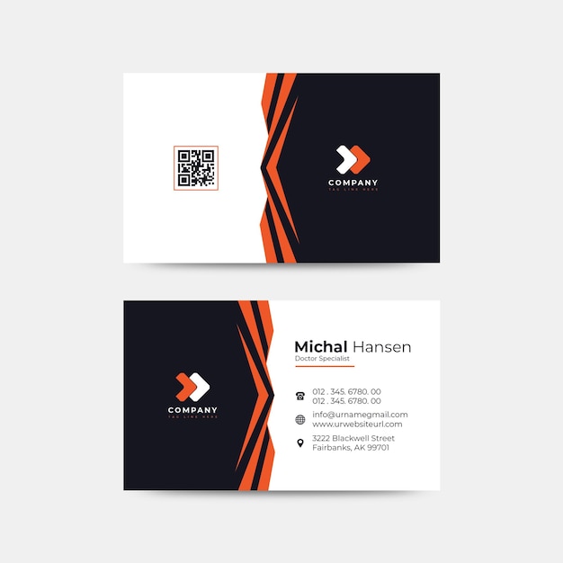 PSD company business card professional design psd template created for only freepik