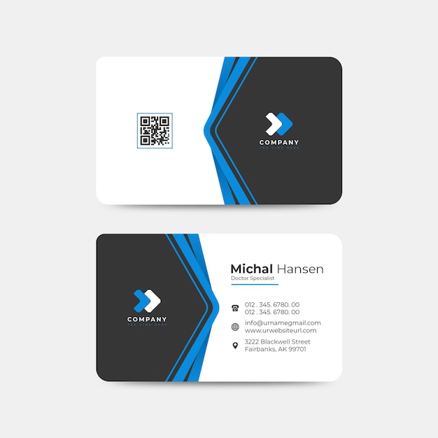 PSD company business card professional design psd template created for only freepik