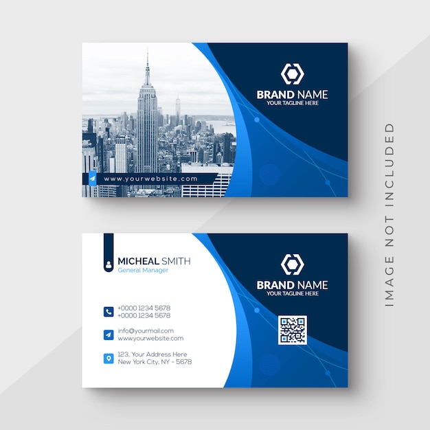 Company business card template