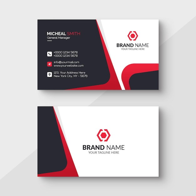 Company business card template