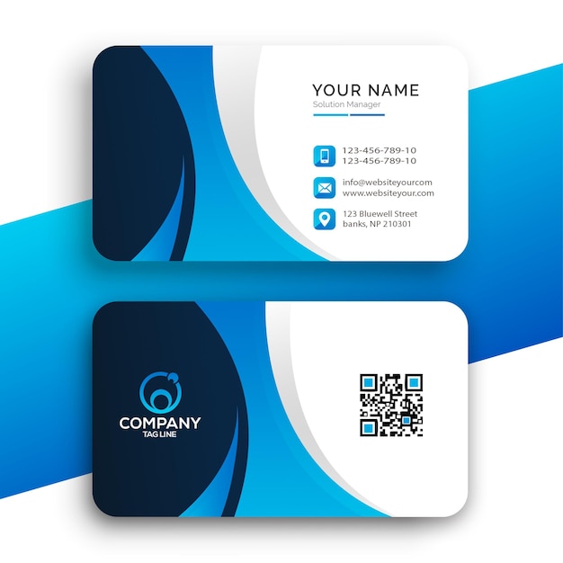 PSD template company business card