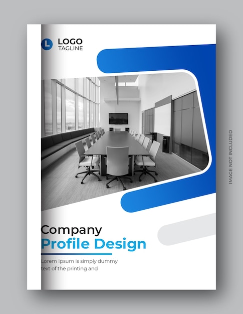 Company profile corporate a4 brochure layout design business template