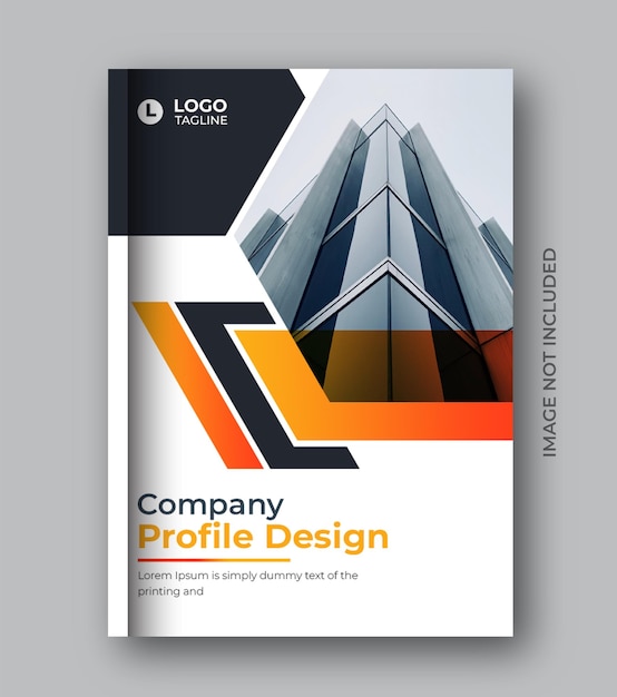 PSD company profile corporate a4 brochure layout design business template