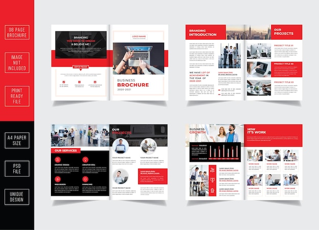 Company profile cover pages brochure template