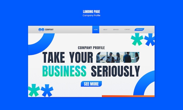 Company profile template design