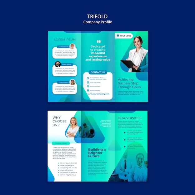 Company profile template design