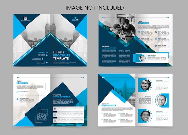 PSD company profile template layout design corporate business brochure template design