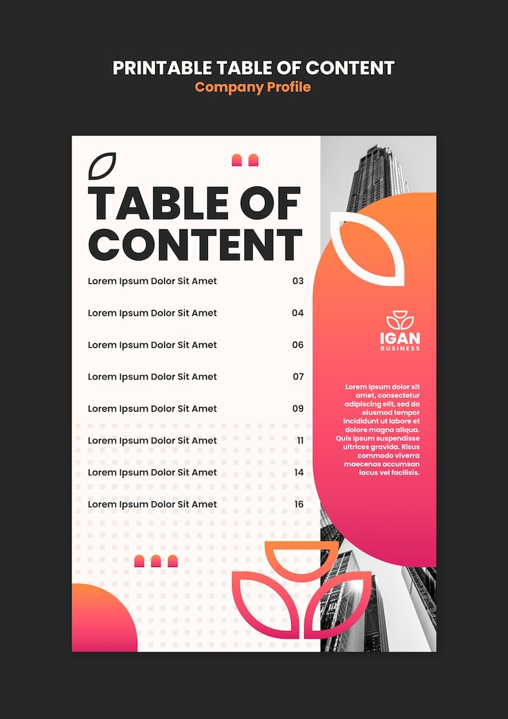 PSD company profile template