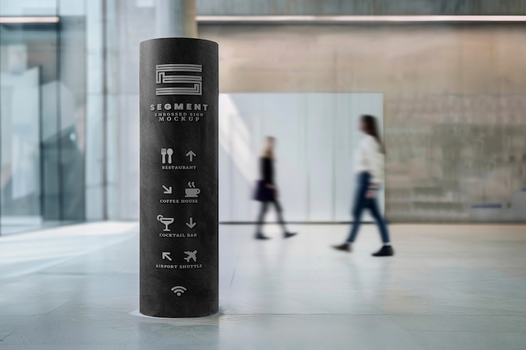 PSD company sign mockup