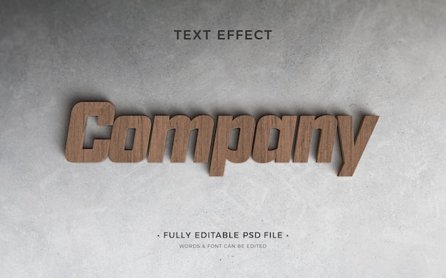 PSD company text effect design