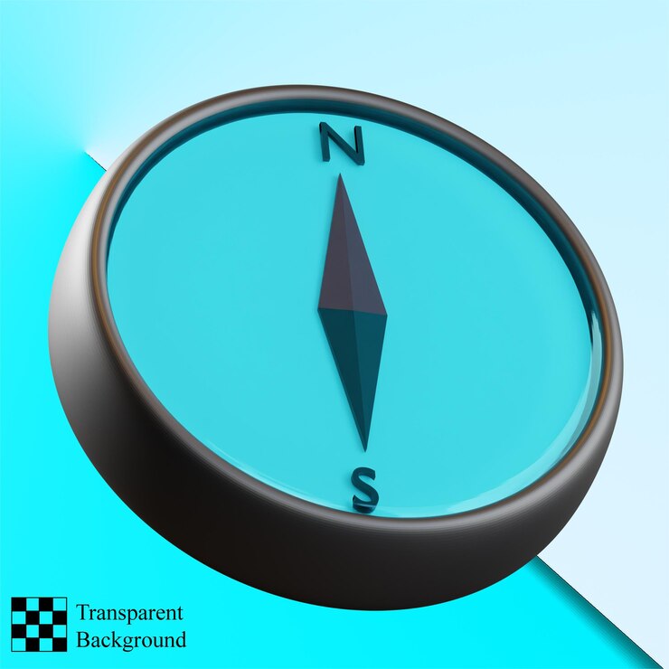 PSD コンパス3dイラスト
