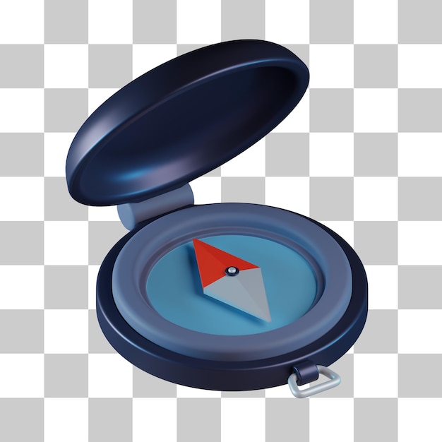 Compass navigation 3d icon