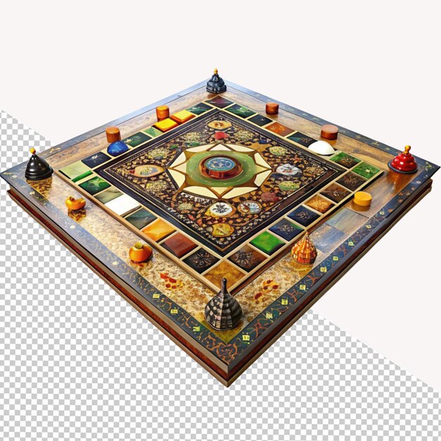 PSD compelling board game on transparent background