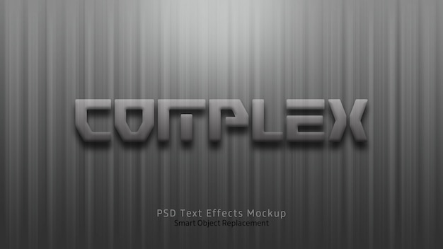 Complex 3d text effects template