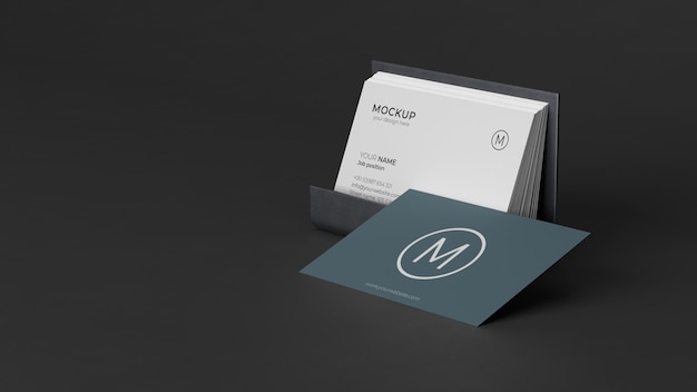 PSD composition of business card mock-up