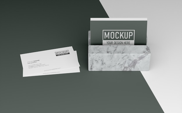 PSD composition of business card mock-up