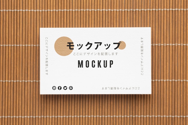 composition of business visiting card