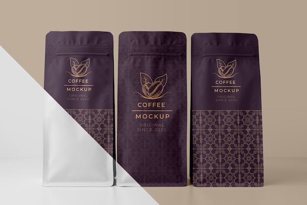 Composizione di elementi di caffetteria mock-up