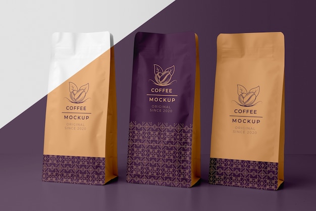 PSD composition of coffee shop elements mock-up