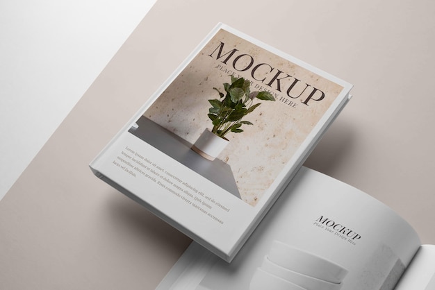 PSD composizione della copertina del libro mock-up