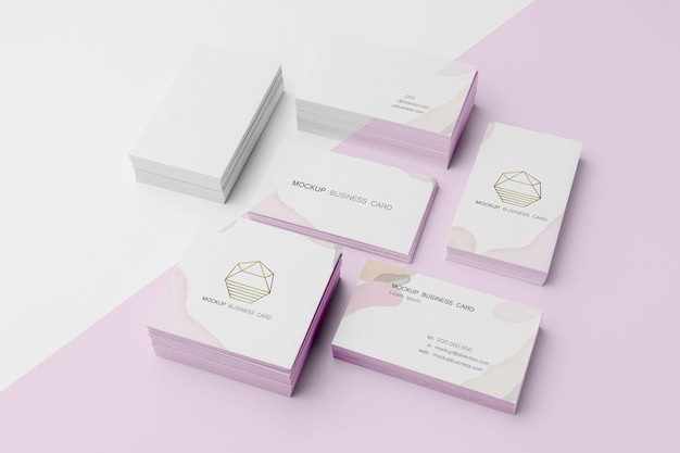 PSD composition of mock-up business card