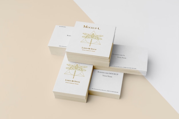 PSD composition of mock-up business card