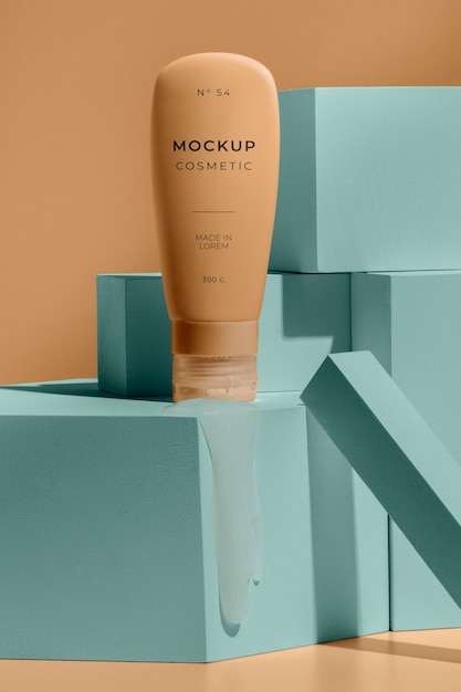 Composition of mock-up cosmetic with melting elements