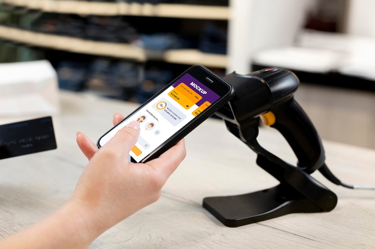 PSD composition of mock-up mobile payment application