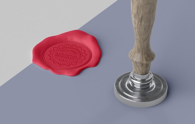 composition of mock-up seal for envelope